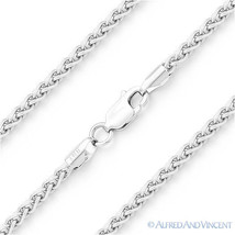 .925 Italy Sterling Silver 2.5mm Wheat / Spiga Link Italian Rope Chain Necklace - £37.02 GBP+