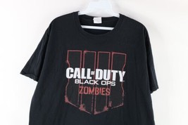 Call of Duty Black Ops Zombies Mens Large Spell Out Game Promo T-Shirt Black - £27.80 GBP