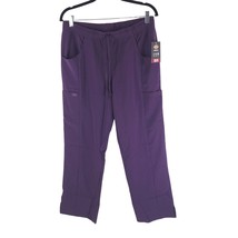 Dickies Womens EDS Essentials Drawstring Scrub Pants Stretch Pockets Purple M - £15.13 GBP