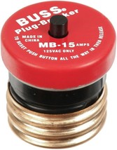 Cooper Bussmann (5-Pack) 15 Amp Plug Type Circuit Breaker BP/MB-15 - £101.50 GBP