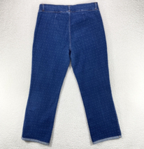 Bill Blass Straight Jeans Womens 14 Dot Print Stretch Denim Ankle Pants 36x29 - £12.57 GBP