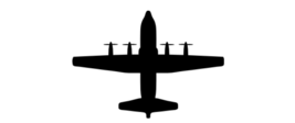 4&quot; us military aircraft silhouette c-130 lockheed hercules decal usa made - £21.10 GBP