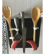 Kitchen wall display tools , Knife, Scooper and 2 wooden spoon Fork - $25.56 CAD