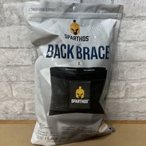 Sparthos Sz Large Back Brace Back Pain Relief Removable Lumbar Pad Black... - $21.68