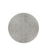 HomeRoots 8 ft. Round Gray Floral Finesse Area Rug - $380.30