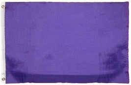 K&#39;s Novelties 2x3 Purple Solid Plain Colored Polyester Flag 2&#39;x3&#39; House Banner G - £3.31 GBP