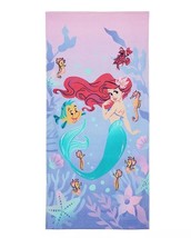Disney Girl&#39;s Ariel, Sebastian and Flounder Character Beach Towel, 28&quot; X... - $21.77