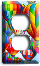 VIBRANT HOT AIR BALLOONS OUTLET WALL PLATE COVER HOME TRAVEL AGENCY OFFI... - $8.99