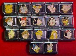 34 Auth Disney Different Italian Charm Charms Wholesale Brand New 100% Authentic - £40.40 GBP