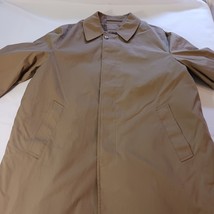 Botany 500 Trench Coat Vintage Men’s Khaki 44 Reg Removable Lining Made In USA image 10