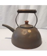 Antique EARLY English Copper Tea Kettle with Wood Handles - £157.27 GBP