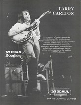 Larry Carlton 1980 Mesa Boogie amplifiers advertisement 8 x 11 b/w amp ad print - £3.38 GBP