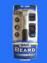 Wahl 9906-717 Groomsman Cordless Beard &amp; Mustache Trimmer Silver Battery... - $18.95