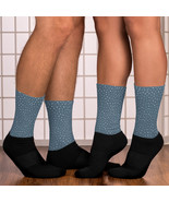 Sparkling White Star Cute Shades Baritone Blues Foot Sublimated Socks - $13.00