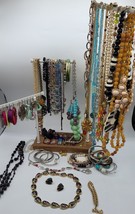 Vtg 70 Plus Jewelry  Lot Necklaces Bracelets Earrings  Napier Murano   R.lauren - £25.43 GBP