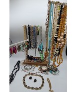 Vtg 70 Plus Jewelry  Lot Necklaces Bracelets Earrings  Napier Murano   R... - £25.11 GBP