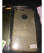 Iphone 76 Plus Gold Sparkle Cass With Nano Soft Explosion Proof - $397.57 MXN