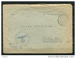 Germany Cover sent to Vienna FELDPOST Cancel 16.1.42 - £15.57 GBP