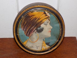 Vintage Pola Negri Tin Canco Container - $39.60
