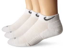 1 Pair Nike Ankle Low Cut Socks Training White Youth 5Y-7Y DRI-FIT - £8.03 GBP