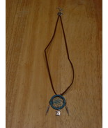 DREAMCATCHER EAGLE HEAD FEATHER NECKLACE ( TURQUOISE ) - £6.99 GBP