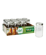 Ball®Wide Mouth Quart 32oz. Glass Mason Jars with Lids and Bands, 12 Count - $371.13 MXN