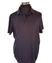 Apt. 9 Polo Shirt Men&#39;s Size  X-Large Dark Black Cotton Knit  Casual Activewear - £9.57 GBP
