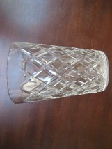 Large 8.5&quot; tall Cut Glass flower vase Wide mouth cut glass flower vase - £44.31 GBP