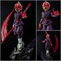 13&#39;&#39; Dragon Ball Z Black Goku Zamasu Super Saiyan PVC Action Figure Statue Model - £25.87 GBP