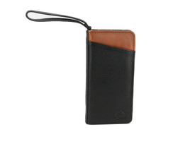 Soft Cow Leather Zip-around Family Passport Credit Card Travel Document Wallet - £31.96 GBP