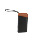 Soft Cow Leather Zip-around Family Passport Credit Card Travel Document ... - £31.26 GBP