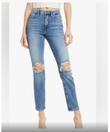 Good American Jeans Size 12/ 31 Good Legs Cigarette Distressed High Waist - £38.57 GBP