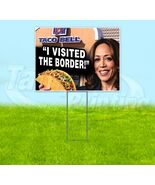 HARRIS VISITED THE BORDER TRUMP 2024 MAGA 18x24 Yard Sign Snipe Election... - €20,61 EUR+