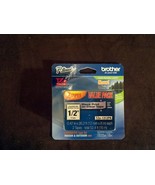 2-PACK - Genuine Brother TZe-2312PK - 12mm 1/2&quot; Black on White  P-Touch ... - $414.68 MXN