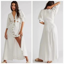 New Free People FP String Of Hearts Maxi Dress $168 X-SMALL White - £70.11 GBP