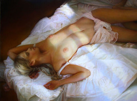 painting  Oil ainting art Girly nude   HD Printed on canvas Giclee - $8.59+