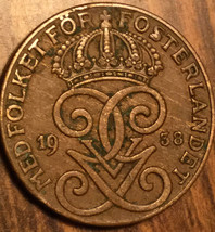 1938 Sweden 2 Ore Coin - £1.65 GBP