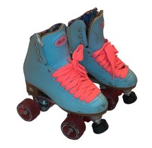 Moxi Skates Beach Bunny Roller Skates  Blue Sky Size 4 in Overall Excell... - £17.57 GBP