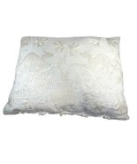 Vintage Natural Cream Lace Cutout Victorian Throw Pillow Dragon Oriental... - £36.71 GBP