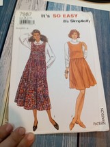 Simplicity It&#39;s So Easy Pattern 7987 Misses Jumpers Sz 8-20 Uncut - £5.72 GBP