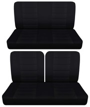 Fits 1960 Ford Galaxie 2door sedan Front 50-50 top and solid Rear seat covers - $130.54