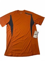 Asics Mens Small Burnt Orange Favorite Reflective Athletic Tee Pocket NW... - £12.29 GBP