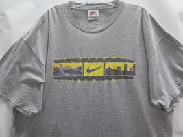 VTG Nike NikeTown 90s Portland Marathon 5 Miler Mens XL USA Made Tag  2 ... - $80.70