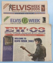 Elvis Week Event Guide Lot of 3 2003, 2005 2006 Elvis Presley Magazine Newspaper - £8.74 GBP