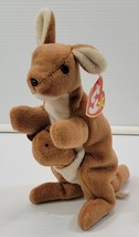 MM) TY Beanie Babies Pouch Stuffed Kangaroo November 6, 1996 - £6.22 GBP