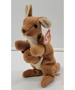 MM) TY Beanie Babies Pouch Stuffed Kangaroo November 6, 1996 - £6.32 GBP