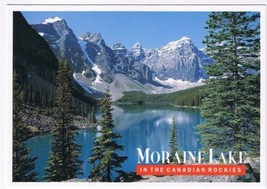 Postcard Moraine Lake Canadian Rockies Alberta - £2.32 GBP