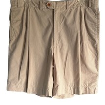 Jeff Rose Golf Shorts Men’s Size 40 Inseam 9” Pleated Beige Gingham Check ￼ - $15.77