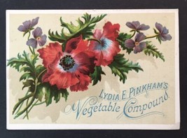 Lewiston Maine Lydia Pinkham&#39;s Vegetable Compound Victorian Trade Card - £15.98 GBP