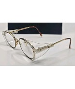 Vintage AO Z87 Safety Glasses OC400 W/ Side Shields Gold 53 18 140 FRAME... - $398.23 MXN